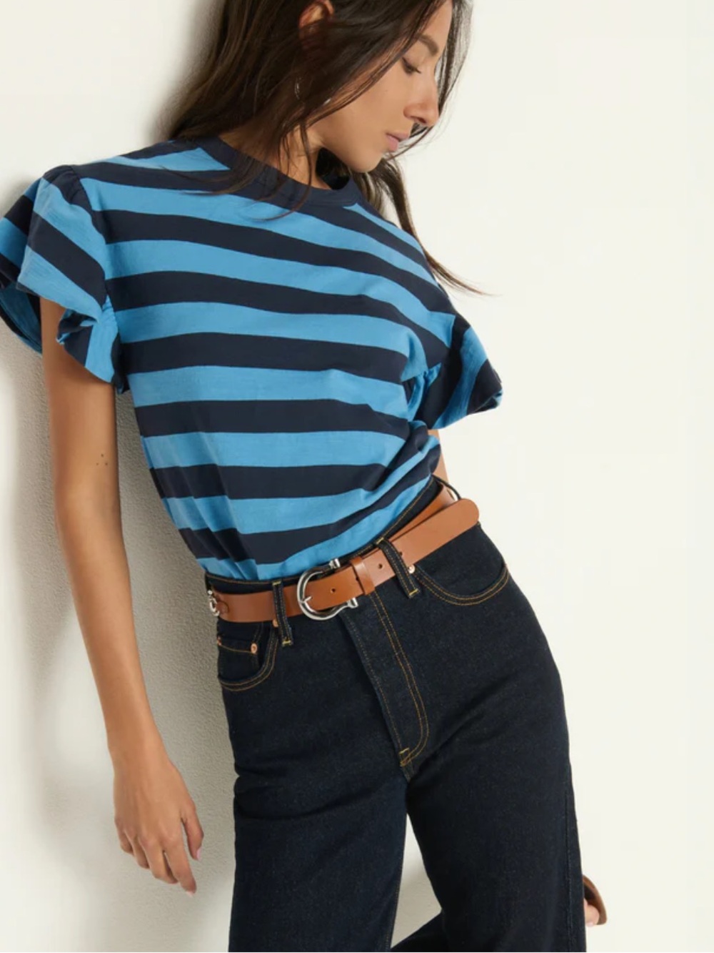 Nation Camille Ruffle Tee - MINT! - Picture 5 of 10
